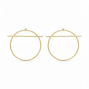 PENDIENTE AROS TACHADOS GRANDES