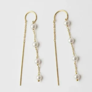 PENDIENTES HILO DE PERLAS