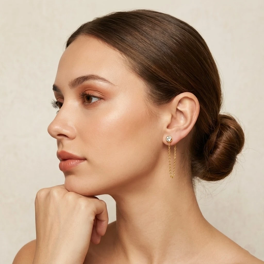 PENDIENTES CHAINED BRIGHT - Imagen 2