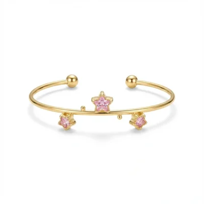 PULSERA STARS ROSA