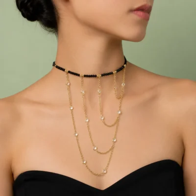 CHOKER COLLAR FANTASIA BLACK